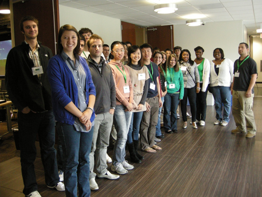 group of undergraduate students from 2011